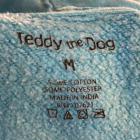 Teddy the Dog “Be Kind to Otters” Blue Tie Dye Hoodie - M - Picture 8 of 10